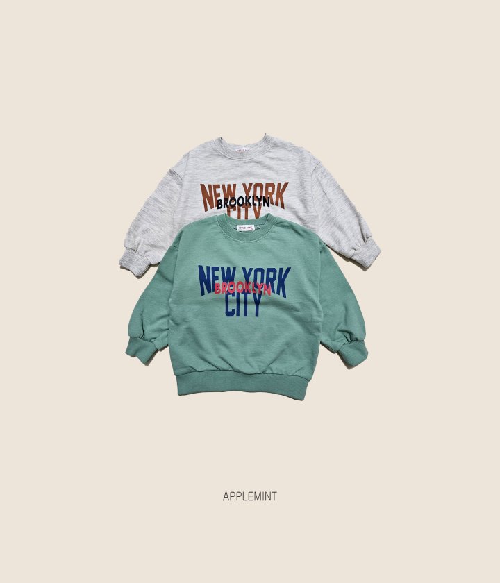 Applemint - Korean Children Fashion - #designkidswear - New York Sweatshirt