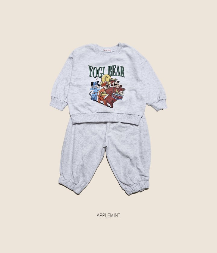 Applemint - Korean Children Fashion - #discoveringself - Bear Print Sweatshirt - 7