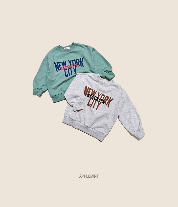 Applemint - Korean Children Fashion - #discoveringself - New York Sweatshirt - 2