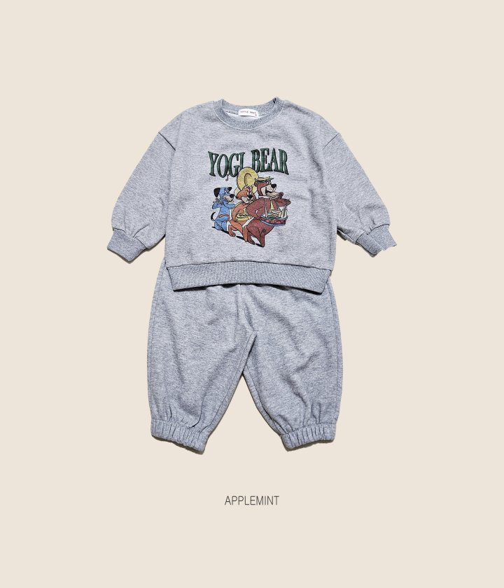 Applemint - Korean Children Fashion - #fashionkids - Bear Print Sweatshirt - 8