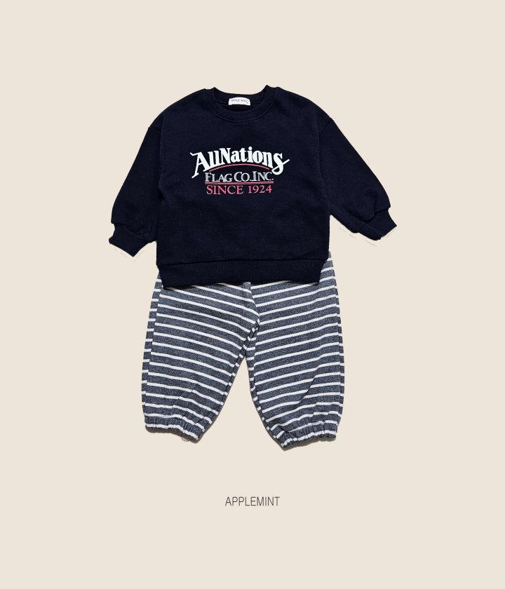Applemint - Korean Children Fashion - #fashionkids - All Nation Sweatshirt - 5