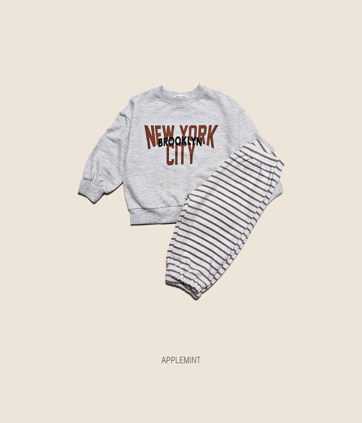 Applemint - Korean Children Fashion - #fashionkids - New York Sweatshirt - 3