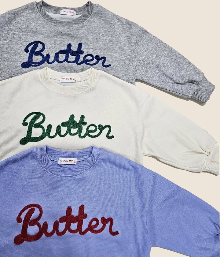 Applemint - Korean Children Fashion - #kidsshorts - Butter Sweatshirt - 7