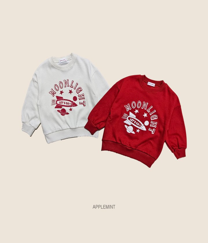 Applemint - Korean Children Fashion - #kidsshorts - Moonlight Sweatshirt - 2