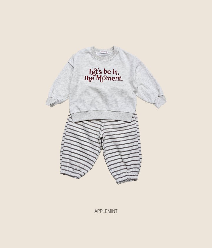 Applemint - Korean Children Fashion - #kidsstore - Moment Embroidery Sweatshirt - 6