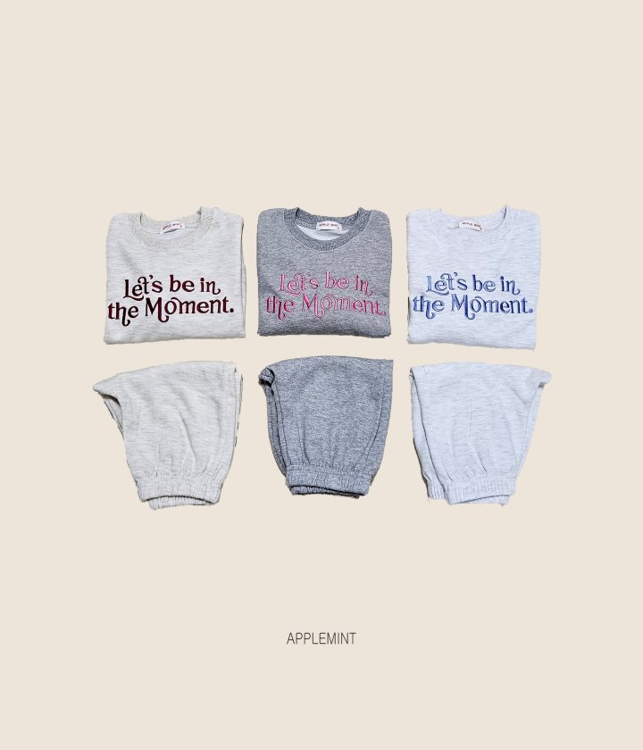 Applemint - Korean Children Fashion - #kidzfashiontrend - Moment Embroidery Sweatshirt - 7