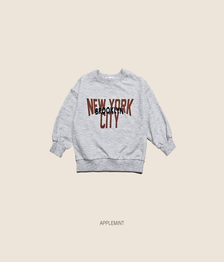 Applemint - Korean Children Fashion - #littlefashionista - New York Sweatshirt - 8