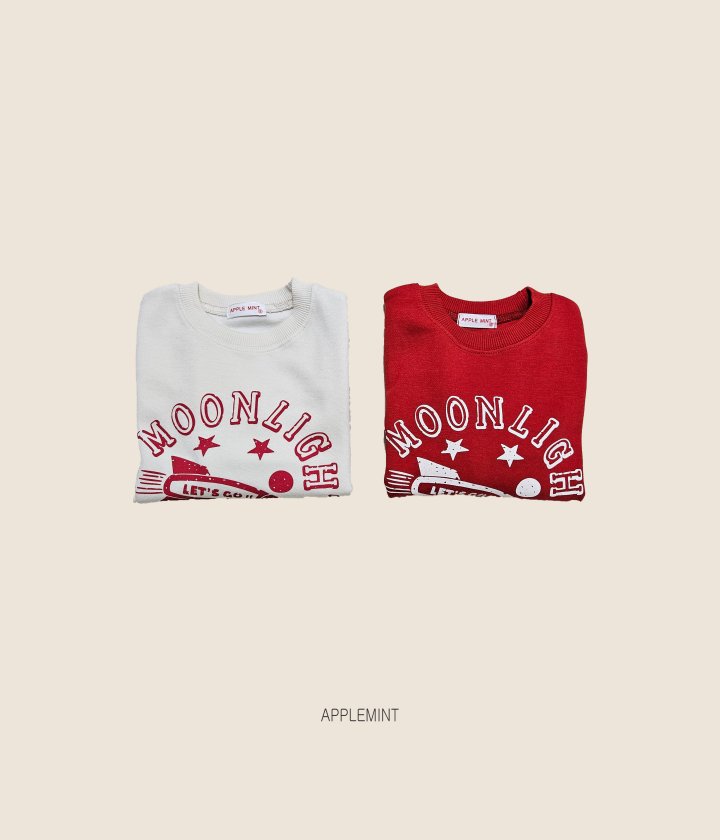 Applemint - Korean Children Fashion - #littlefashionista - Moonlight Sweatshirt - 6