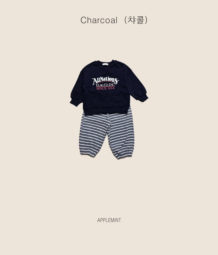 Applemint - Korean Children Fashion - #todddlerfashion - Stripe Pants - 6