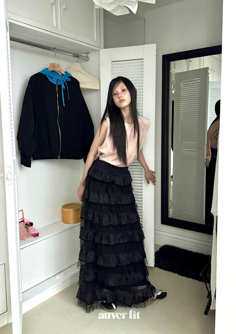 Auver_Fit - Korean Women Fashion - #momslook - Chiffon Cancan Skirt - 2