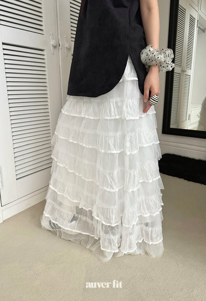 Auver_Fit - Korean Women Fashion - #momslook - Chiffon Cancan Skirt - 5