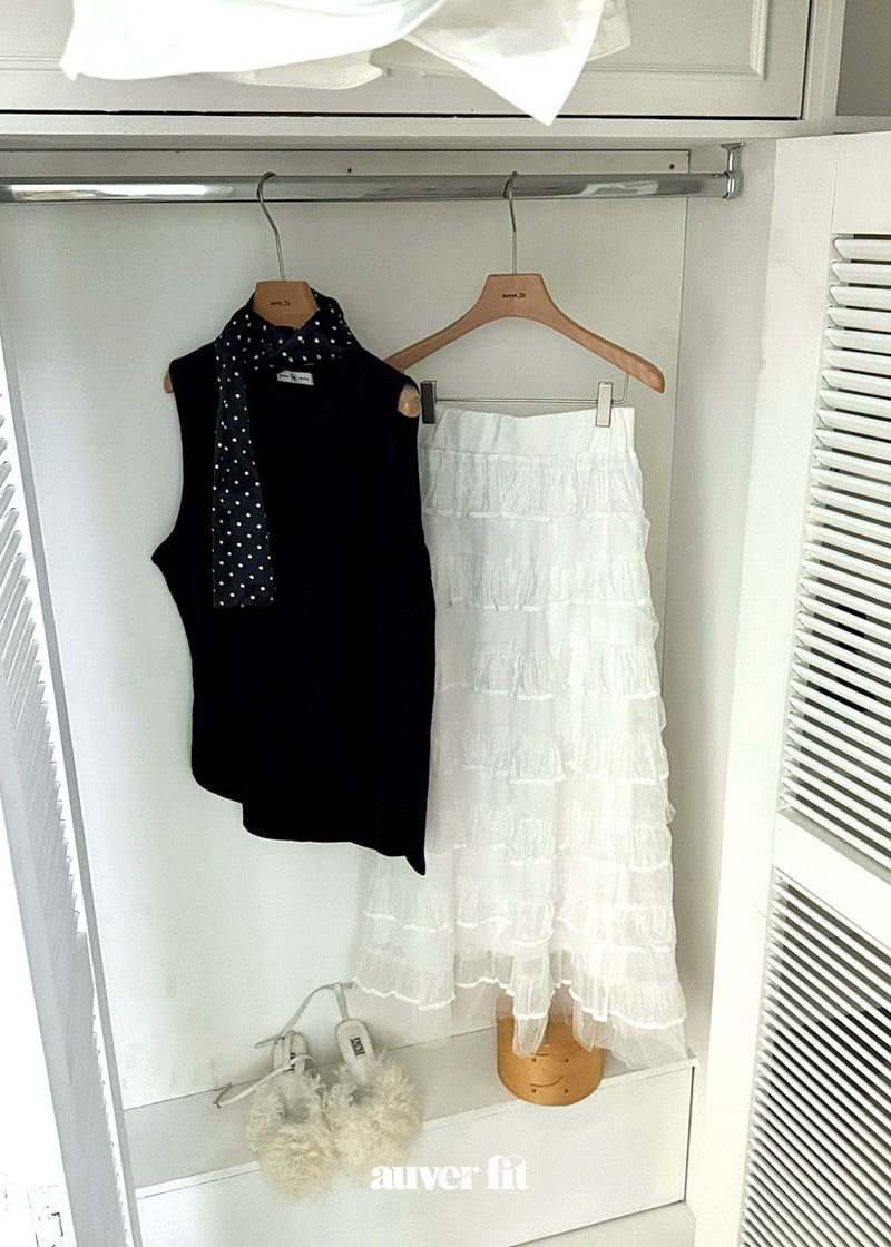 Auver_Fit - Korean Women Fashion - #momslook - Chiffon Cancan Skirt - 6