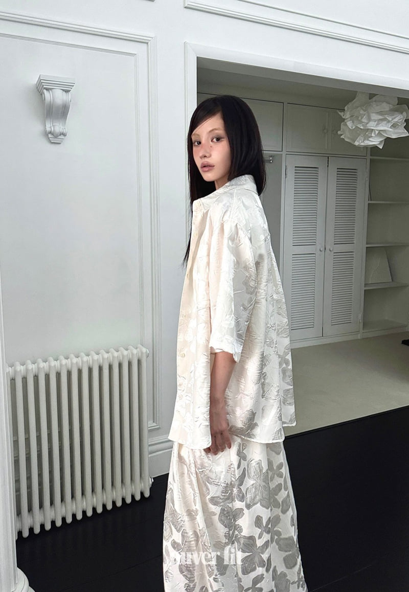 Auver_Fit - Korean Women Fashion - #momslook - Silky Daisy Shirt