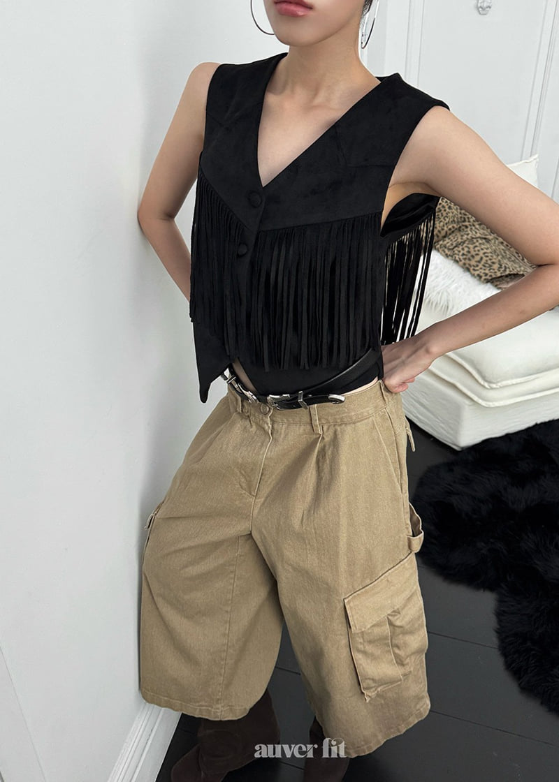 Auver_Fit - Korean Women Fashion - #momslook - Cowboy Vest - 6