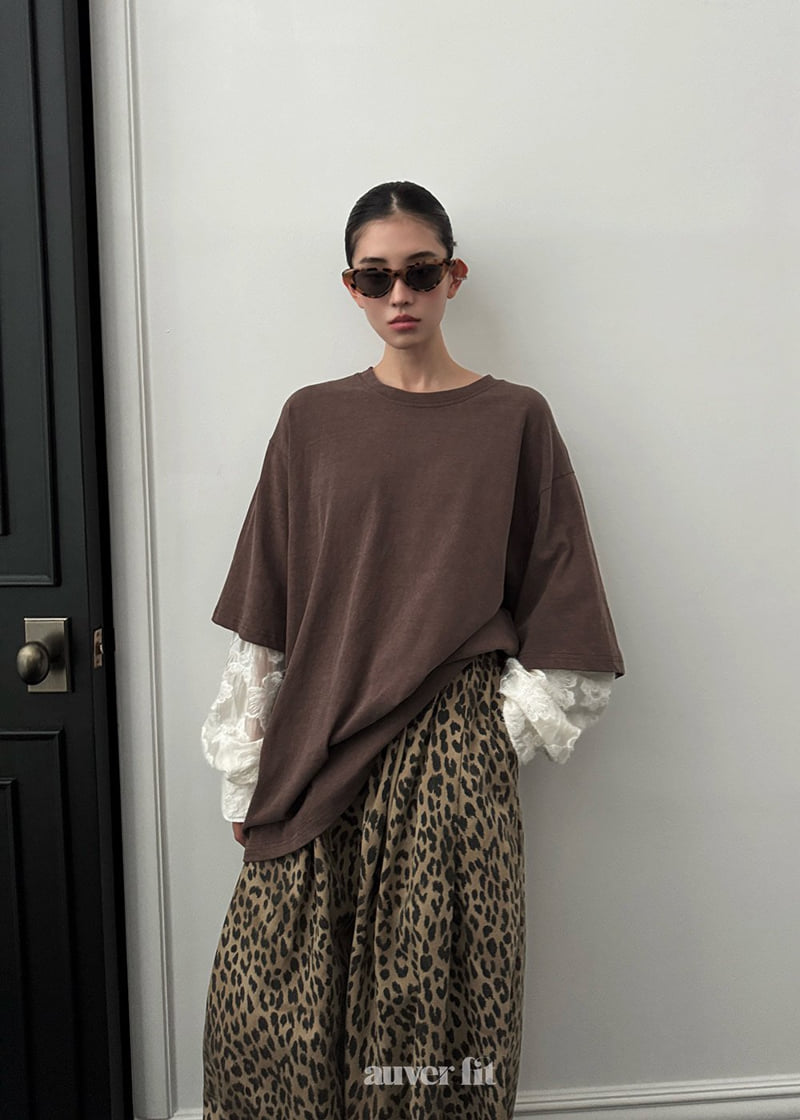 Auver_Fit - Korean Women Fashion - #momslook - Pigment Loosefit Long Tee - 2