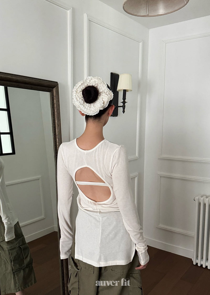 Auver_Fit - Korean Women Fashion - #momslook - Back Luna Tee