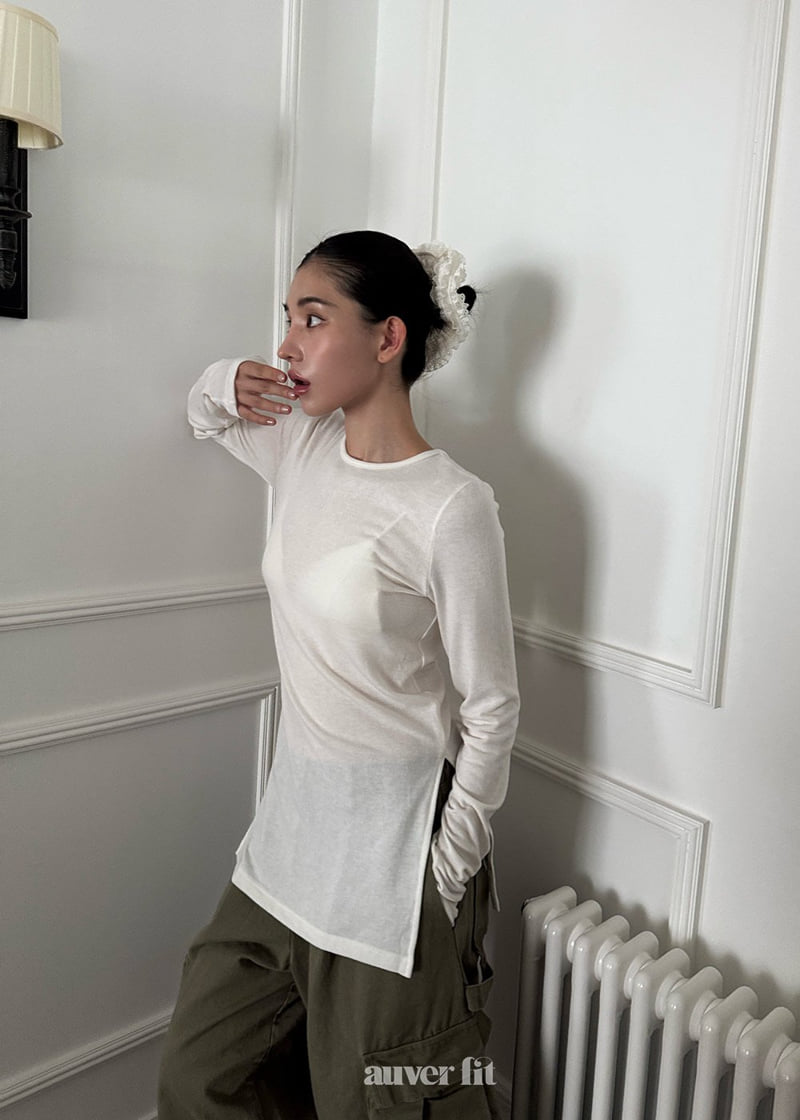 Auver_Fit - Korean Women Fashion - #momslook - Back Luna Tee - 2
