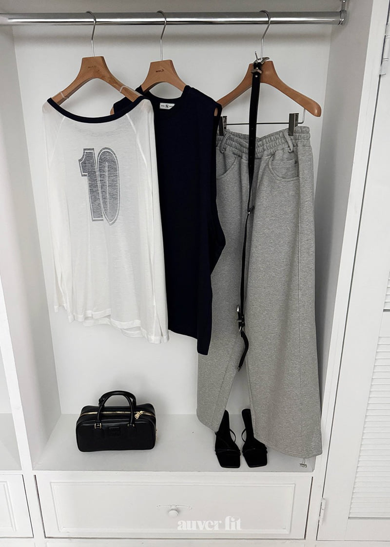 Auver_Fit - Korean Women Fashion - #momslook - Balloon Training Sweat Pants - 10