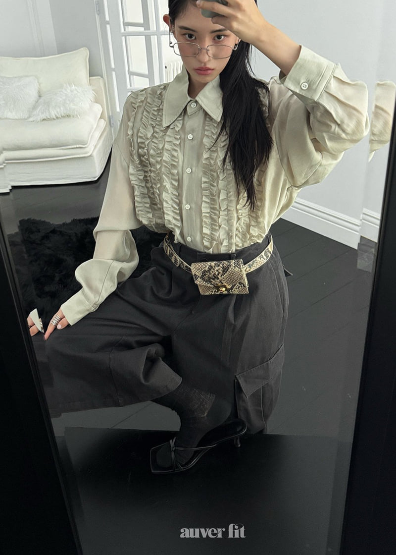 Auver_Fit - Korean Women Fashion - #momslook - Lovely Pintuck Blouse - 4
