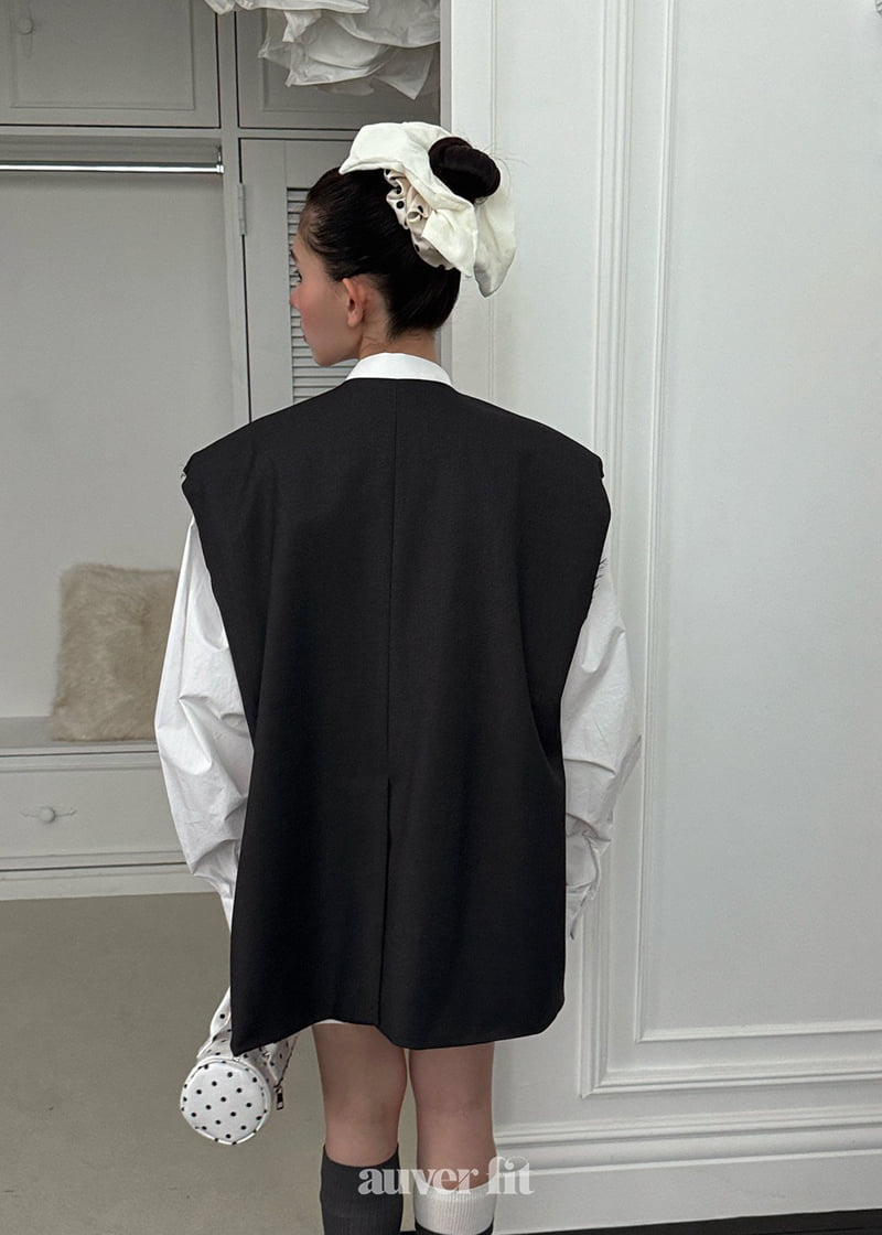 Auver_Fit - Korean Women Fashion - #momslook - Hidden Raw Edge Vest - 11