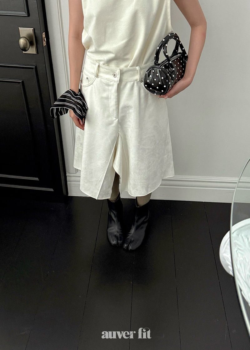 Auver_Fit - Korean Women Fashion - #momslook - Suede Skirt - 6