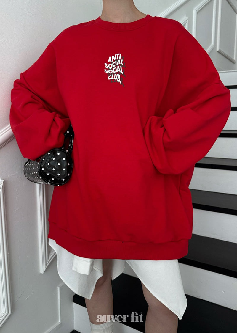 Auver_Fit - Korean Women Fashion - #vintagekidsstyle - Shadow Sweatshirt - 4