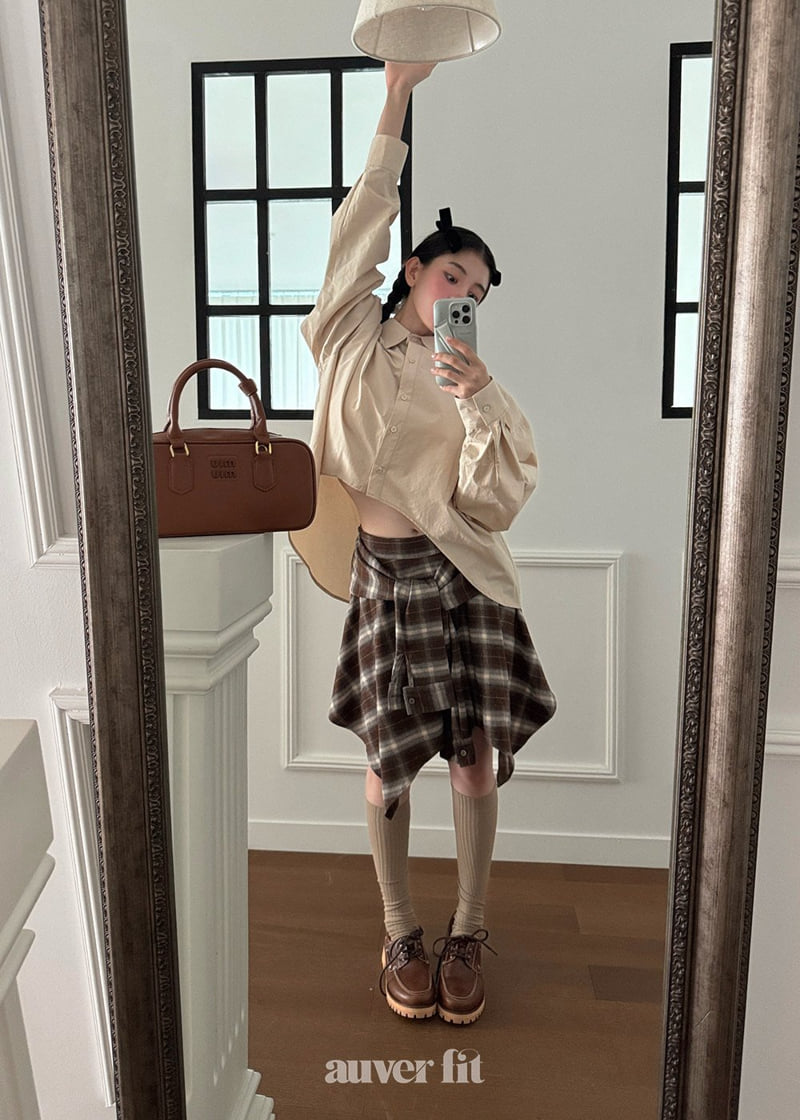 Auver_Fit - Korean Women Fashion - #pursuepretty - Shirt Skirt