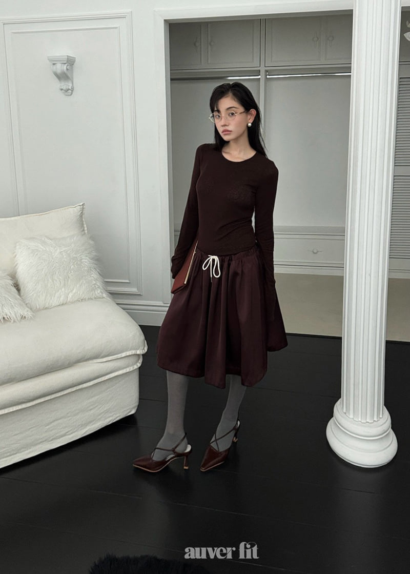 Auver_Fit - Korean Women Fashion - #restrostyle - Flare Half Skirt - 2