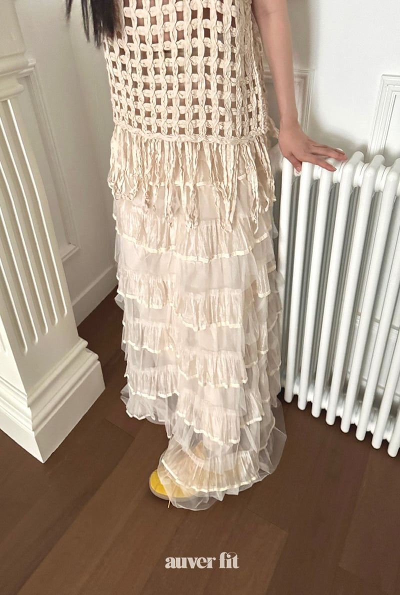 Auver_Fit - Korean Women Fashion - #romanticstyle - Chiffon Cancan Skirt - 12