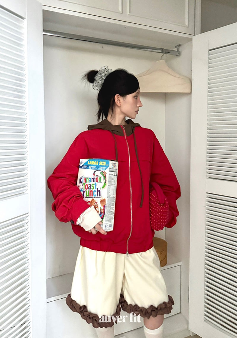 Auver_Fit - Korean Women Fashion - #romanticstyle - Open Frill Half Pants - 11