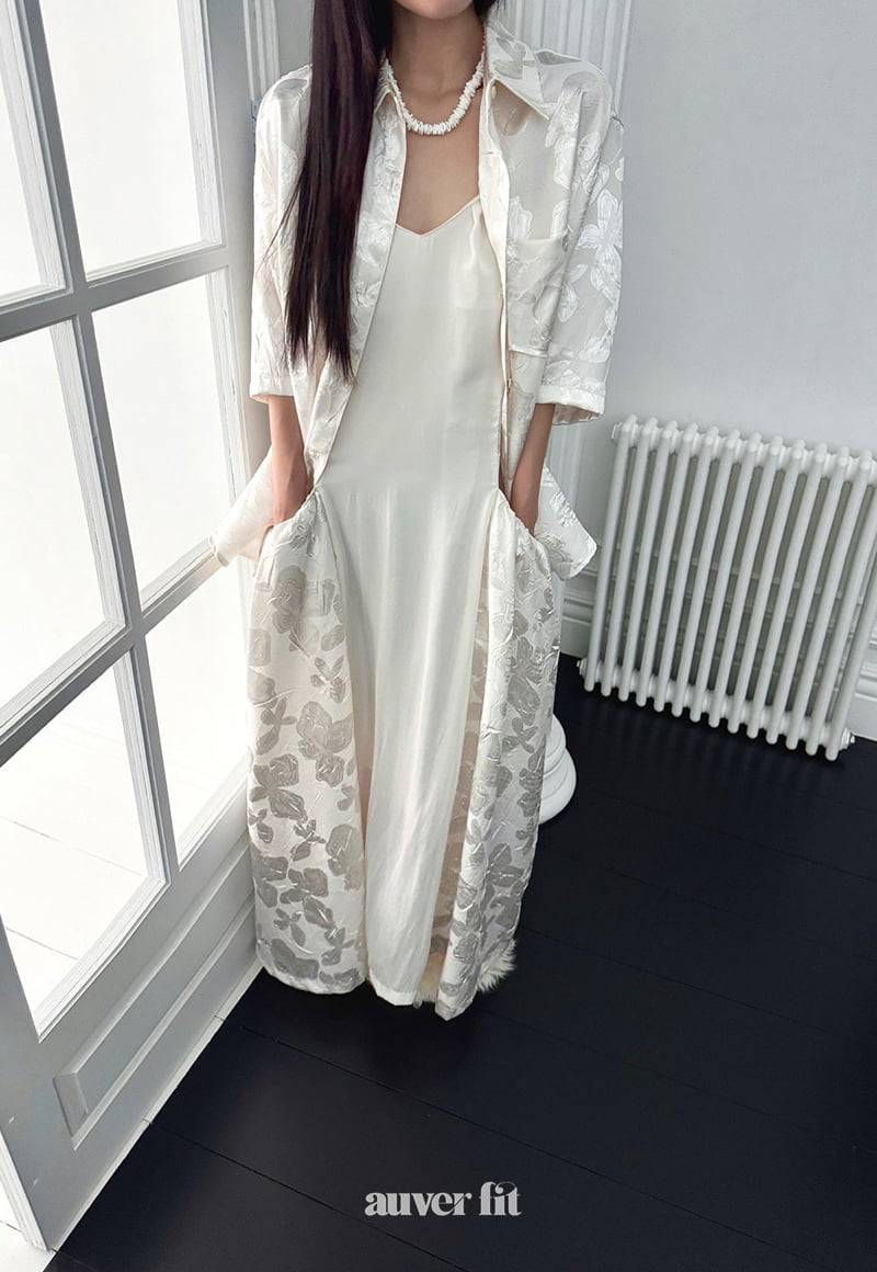 Auver_Fit - Korean Women Fashion - #romanticstyle - Silky Daisy One-piece - 10