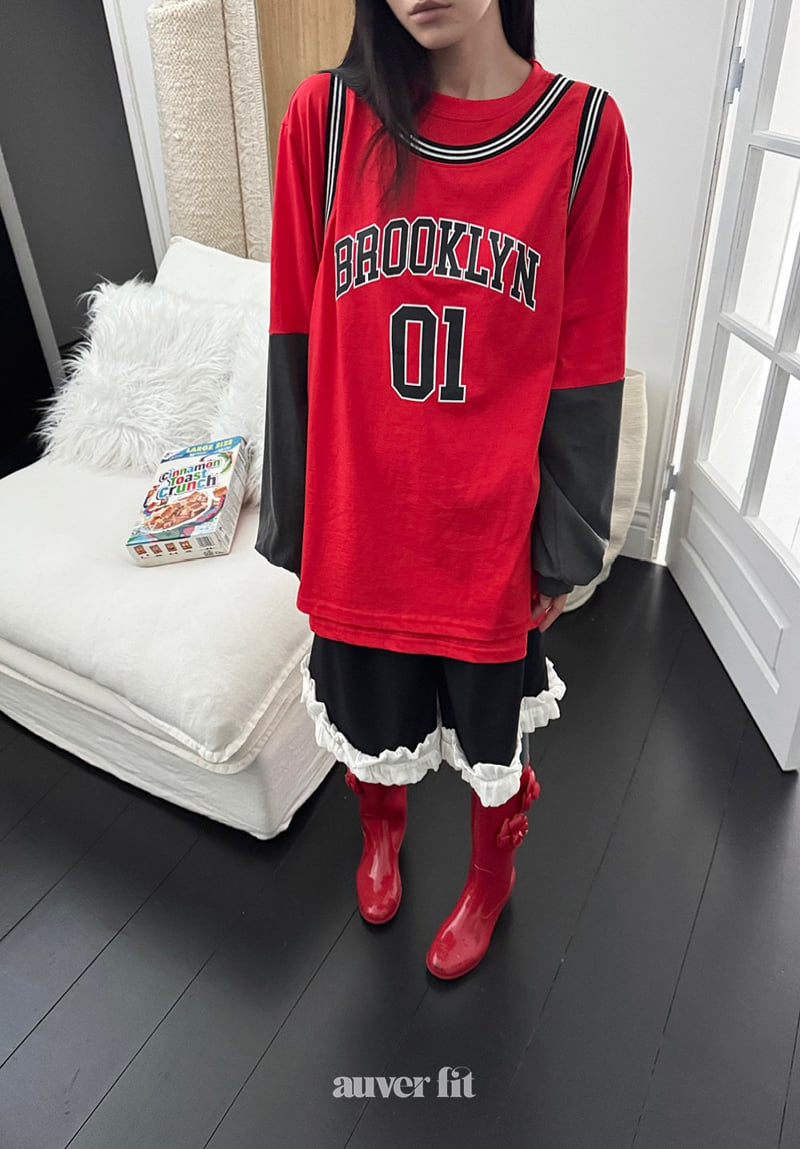 Auver_Fit - Korean Women Fashion - #romanticstyle - Brooklyn Jersey Tee - 5
