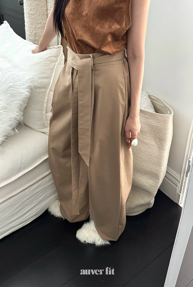 Auver_Fit - Korean Women Fashion - #restrostyle - Belt Pants - 4