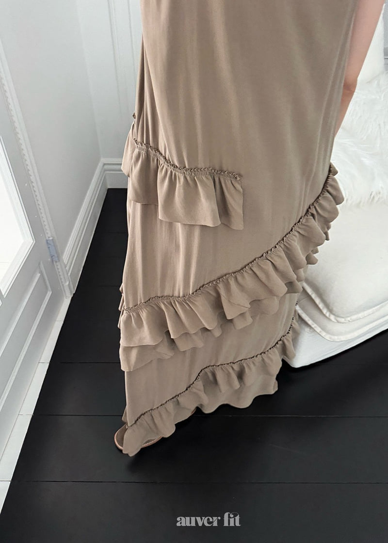 Auver_Fit - Korean Women Fashion - #romanticstyle - Bohemian Maxi One-piece - 6