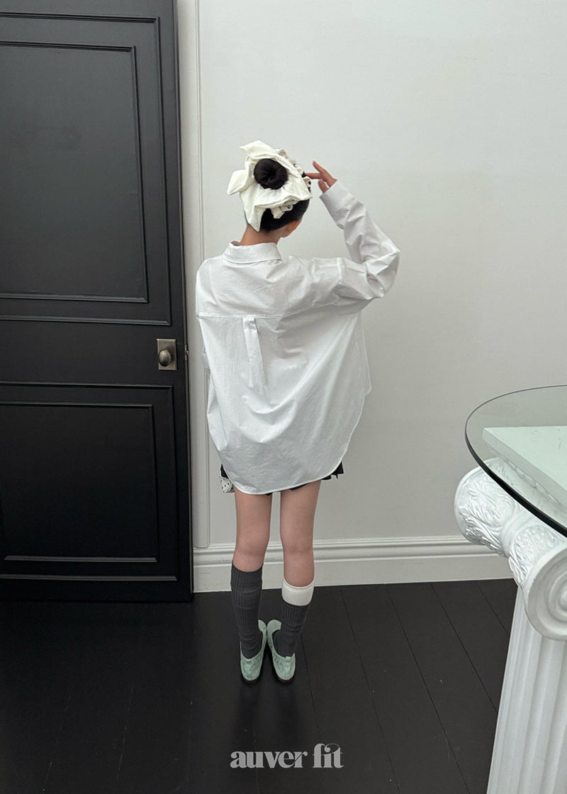 Auver_Fit - Korean Women Fashion - #romanticstyle - Basic Uneven Shirt - 5