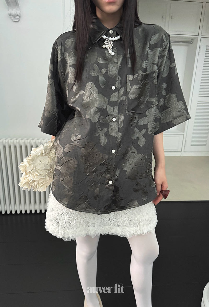 Auver_Fit - Korean Women Fashion - #shopsmall - Silky Daisy Shirt - 10