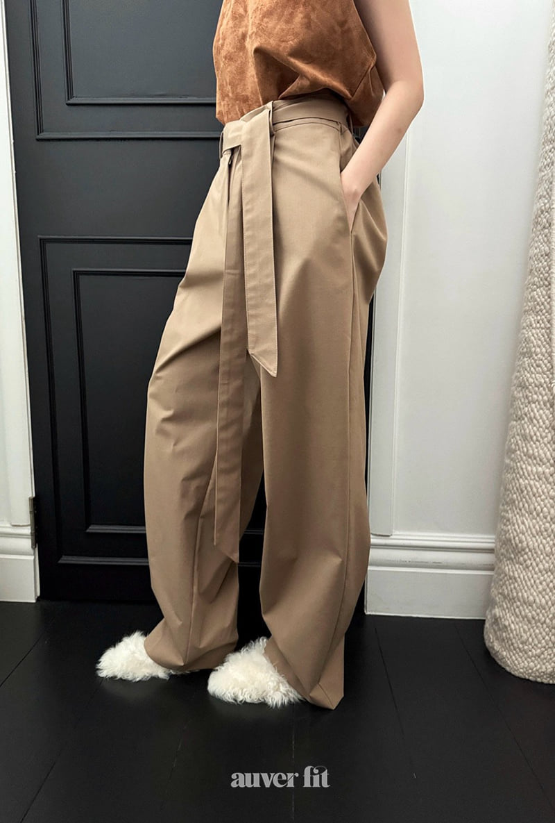 Auver_Fit - Korean Women Fashion - #shopsmall - Belt Pants - 5