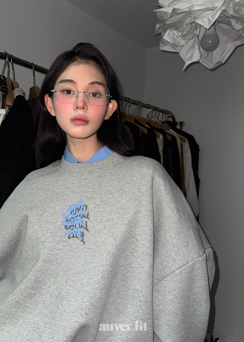 Auver_Fit - Korean Women Fashion - #shopsmall - Shadow Sweatshirt - 7