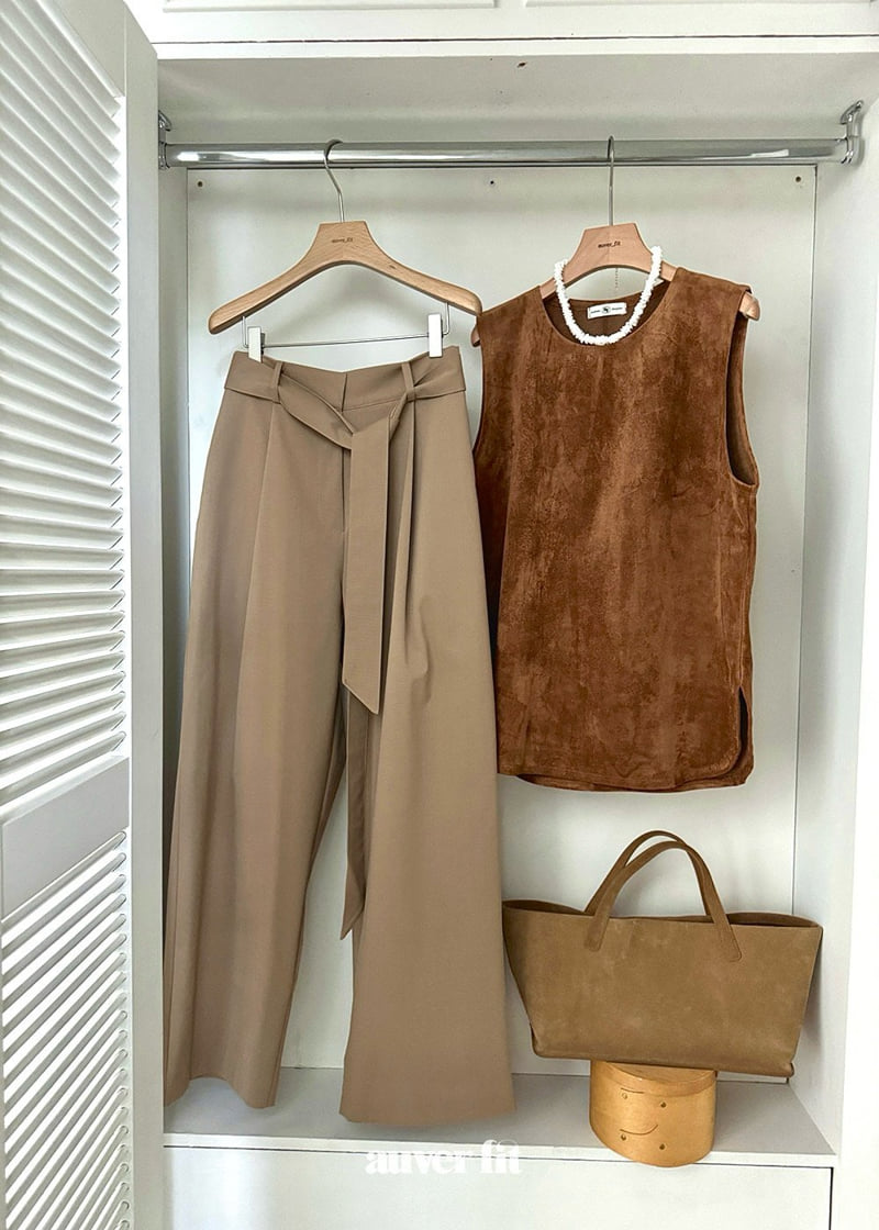 Auver_Fit - Korean Women Fashion - #thatsdarling - Belt Pants - 6