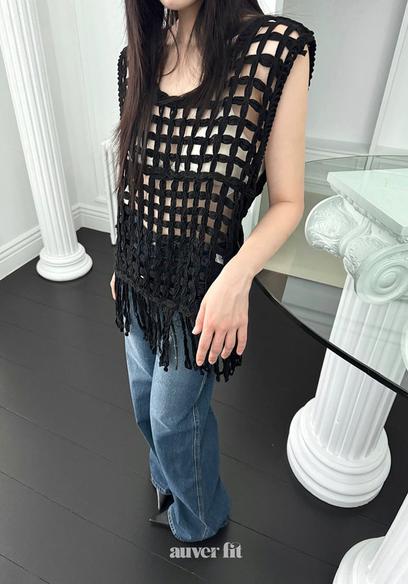 Auver_Fit - Korean Women Fashion - #thelittlethings - Knit Tessel Vest - 10