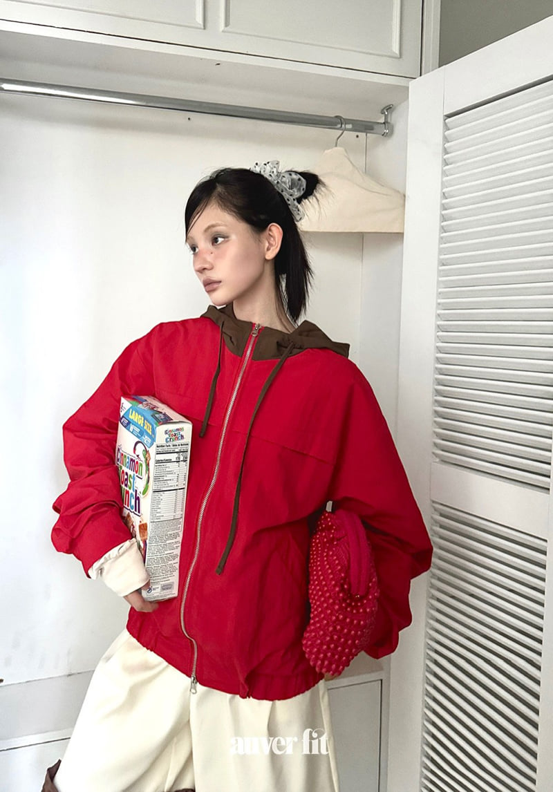 Auver_Fit - Korean Women Fashion - #thelittlethings - Colored Hood Wind Jumper - 9