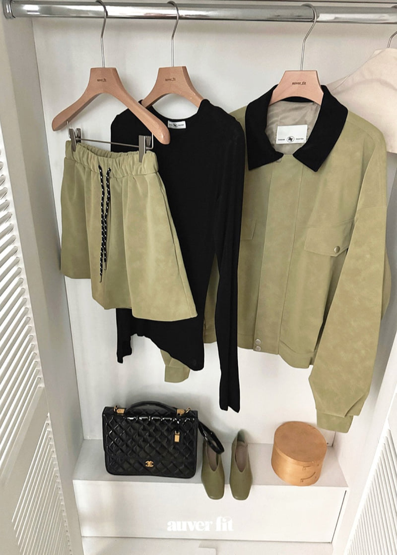 Auver_Fit - Korean Women Fashion - #momslook - Suede Bloson Jumper - 4