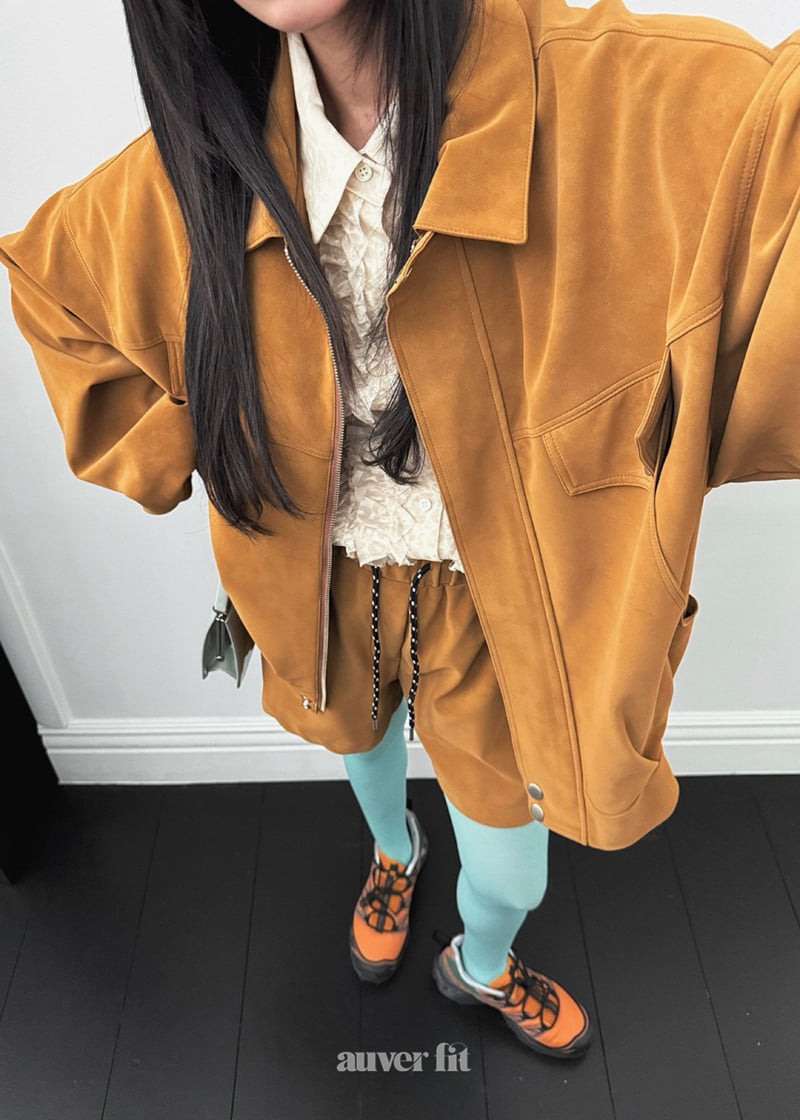 Auver_Fit - Korean Women Fashion - #womensfashion - Suede Bloson Jumper - 6