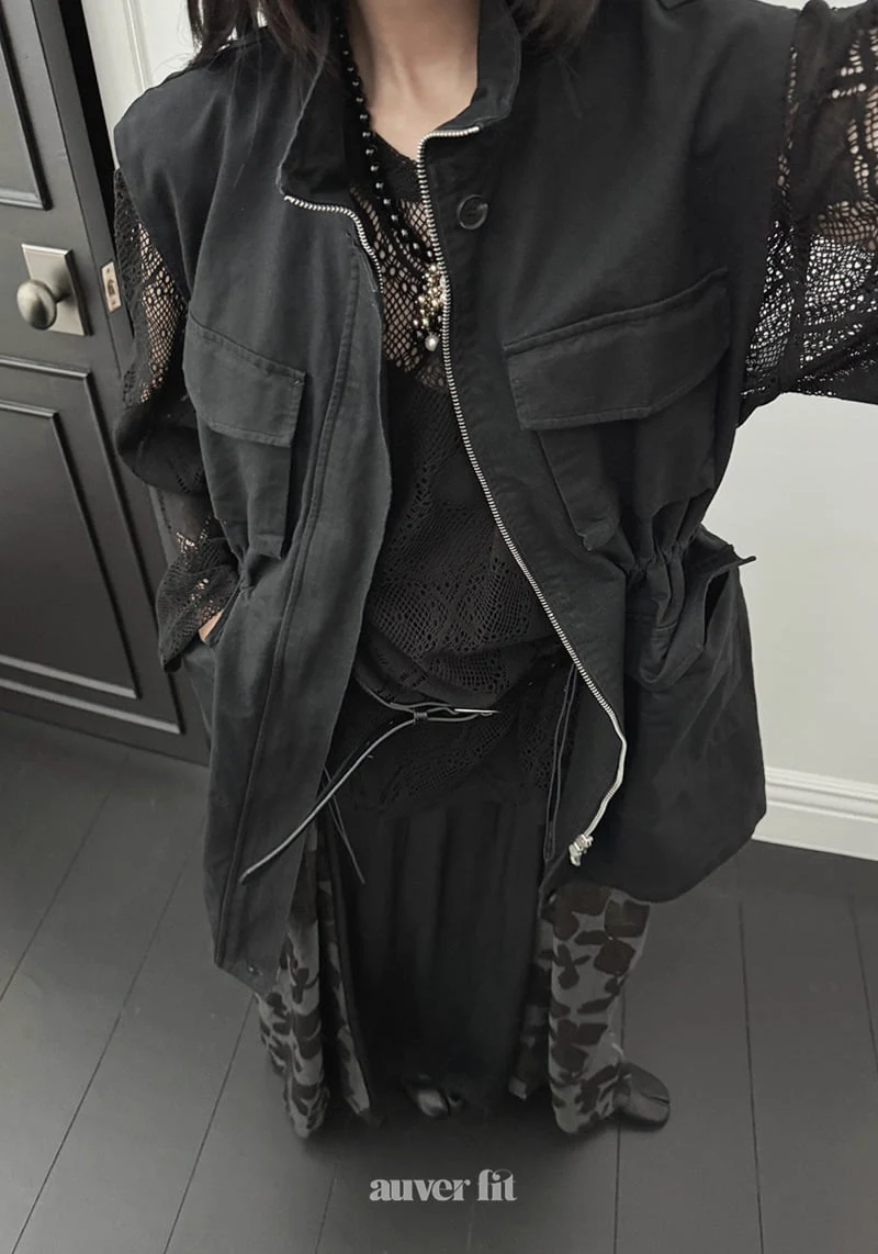 Auver_Fit - Korean Women Fashion - #womensfashion - Bio Pocket Long Vest - 10