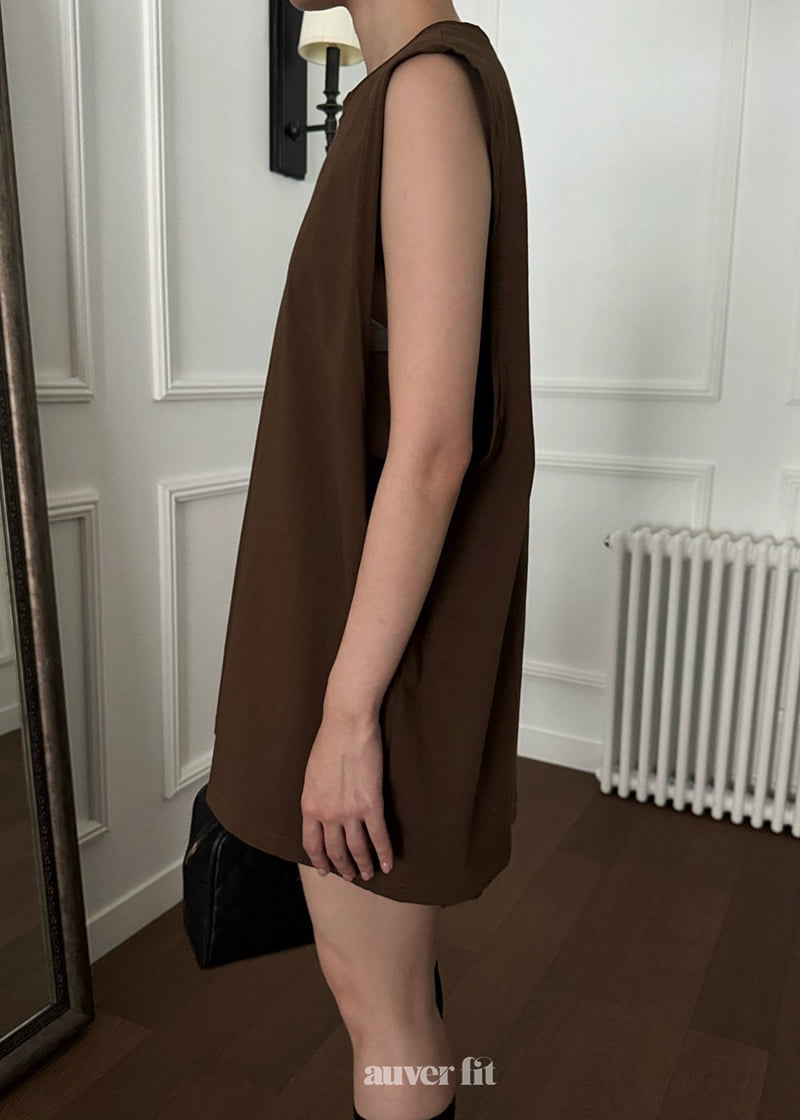 Auver_Fit - Korean Women Fashion - #womensfashion - Autumn Layered Sleeveless Top - 2
