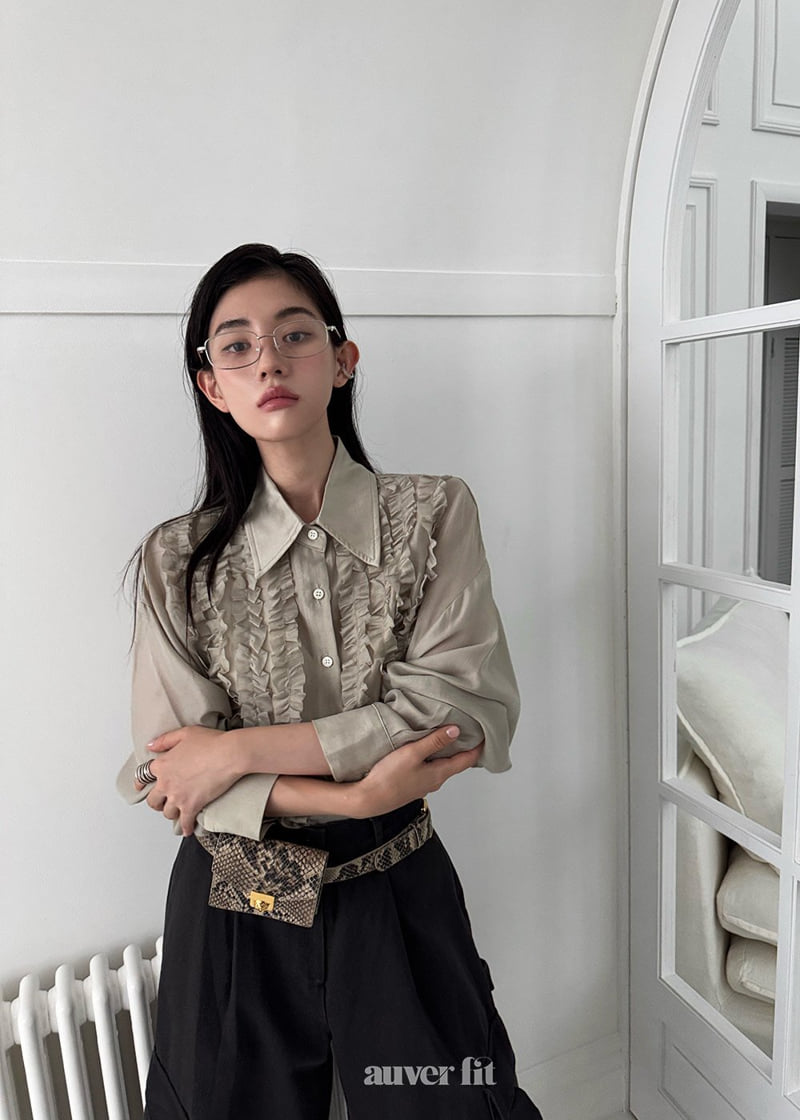 Auver_Fit - Korean Women Fashion - #womensfashion - Lovely Pintuck Blouse - 2