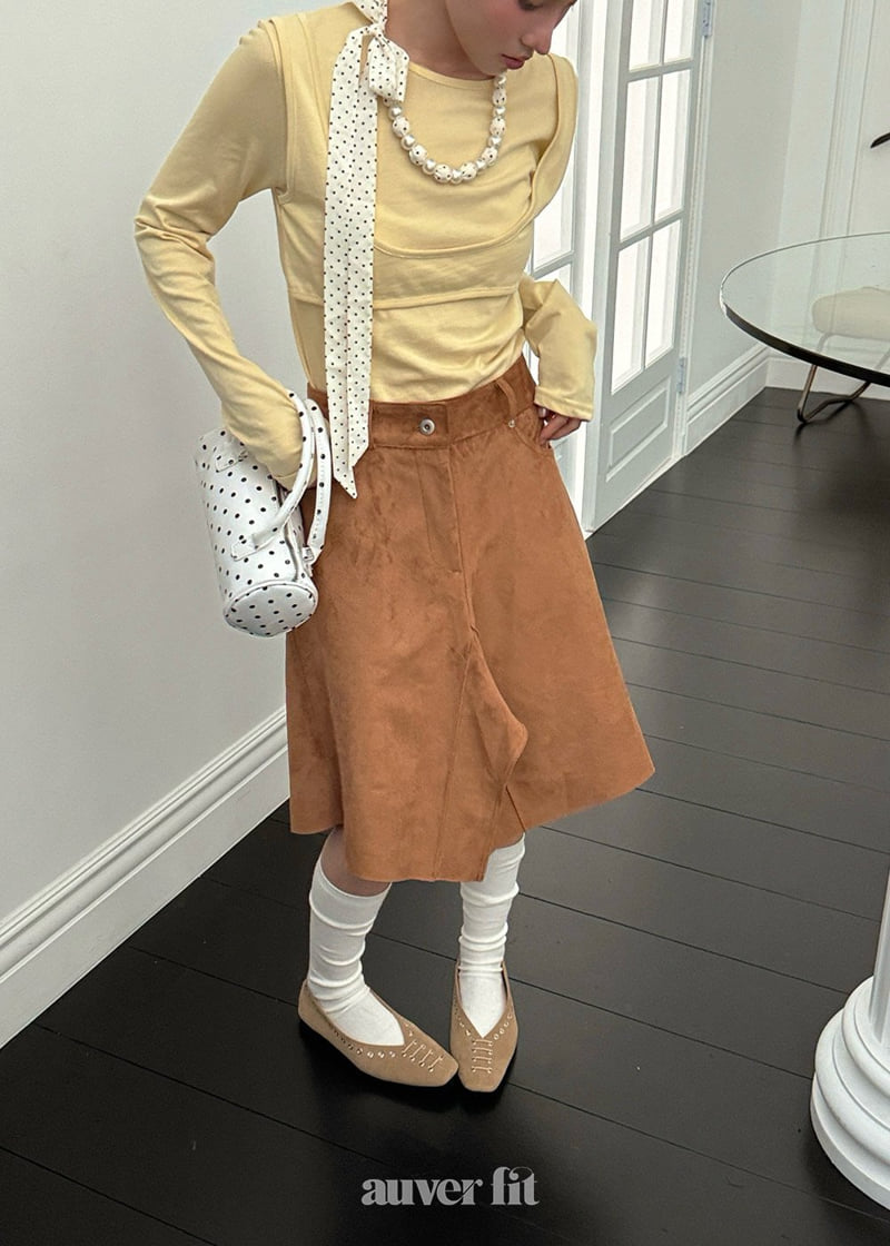 Auver_Fit - Korean Women Fashion - #momslook - Bra Layered Tee - 4