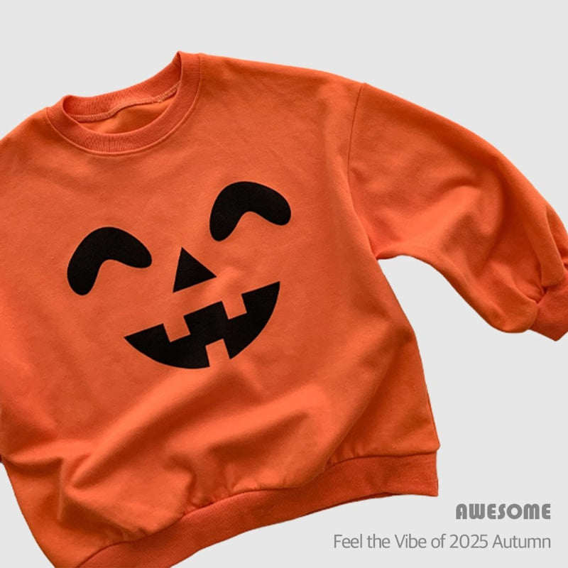 Awesome Bebe - Korean Children Fashion - #childofig - Halloween Pumpkin Sweatshirt - 3