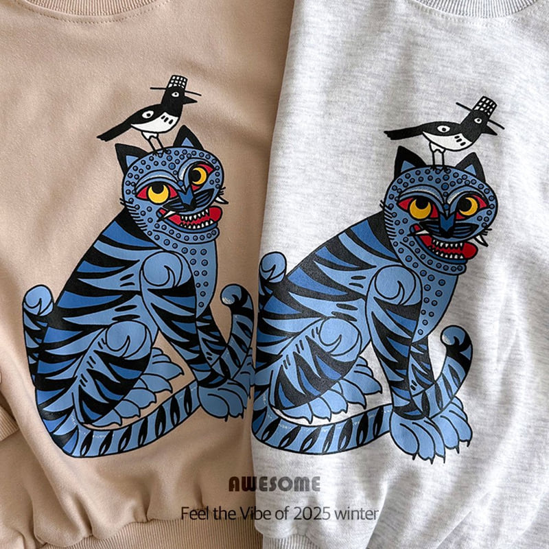 Awesome Bebe - Korean Children Fashion - #magicofchildhood - Tiger Magpie Sweatshirt - 2