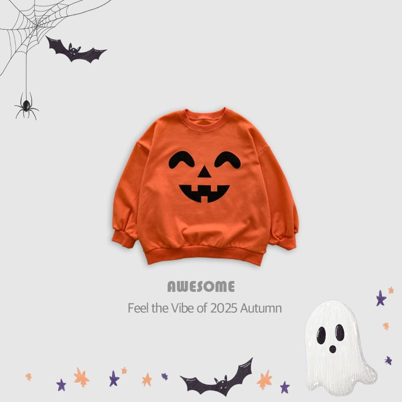 Awesome Bebe - Korean Children Fashion - #minifashionista - Halloween Pumpkin Sweatshirt